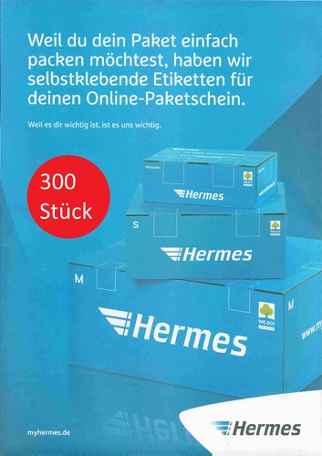 300 hermes versandetiketten - hermes,