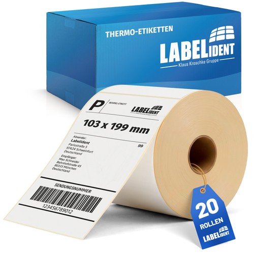 Thermo versandetiketten 103 - 103, x