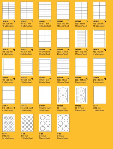 100x versand etiketten - a4,